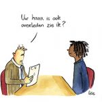 cartoon inclusie begrafenissecrtor